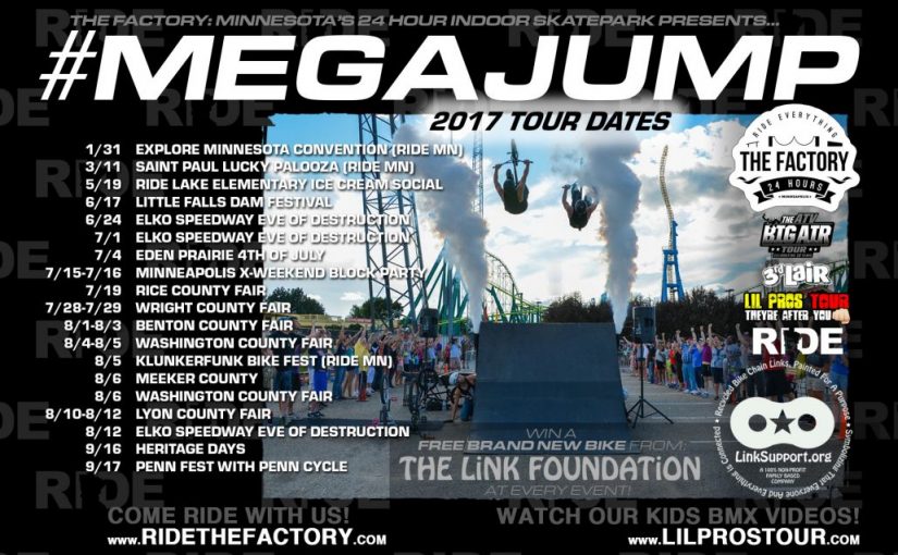 Minnesota’s 2017 BMX Stunt Show Schedule – MegaJump Summer Tour Dates
